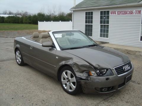 2006 Audi A4 1.8 Turbo Convertible Salvage for sale