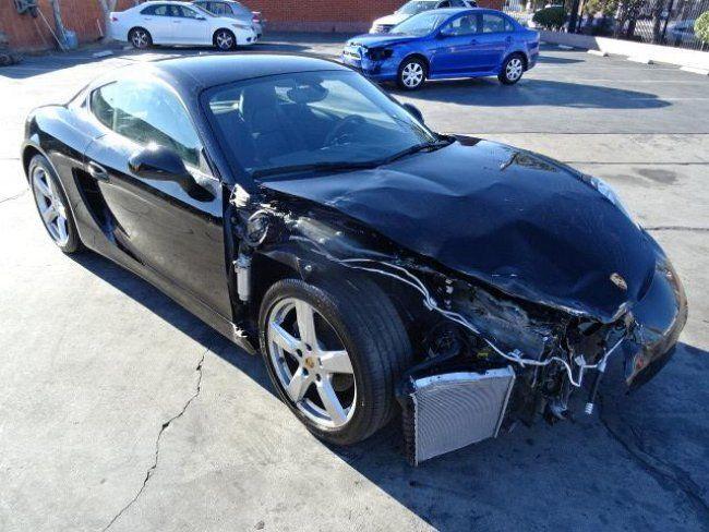 2015 Porsche Cayman Coupe Wrecked