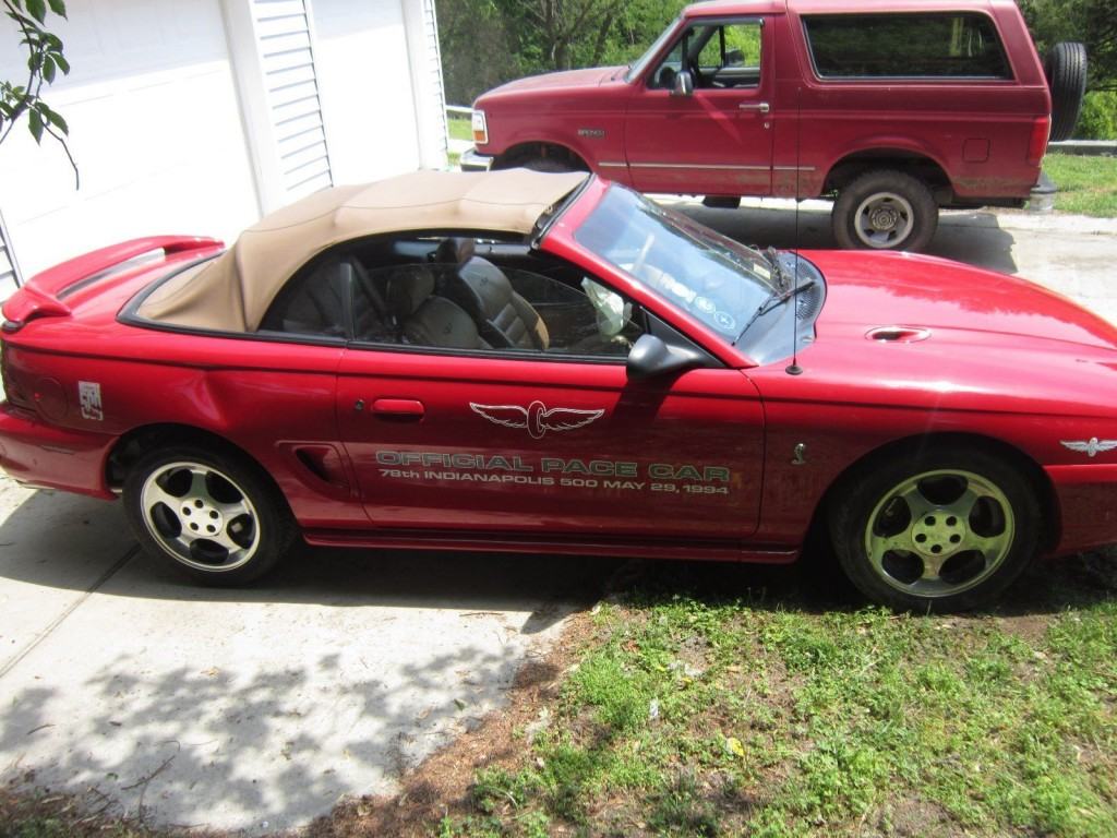 1994 Ford Mustang Cobra Convertible Indy Pace Car for Repair or Parts
