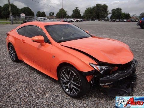 Front damage 2015 Lexus RC repairable for sale