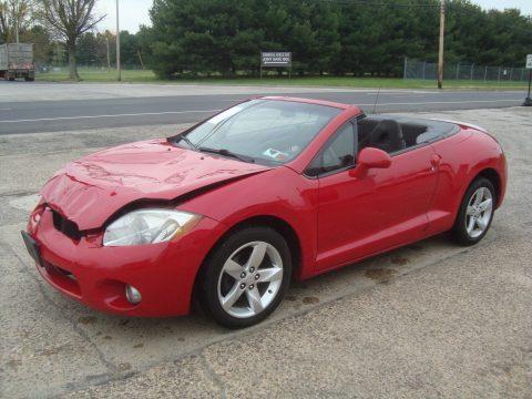 Lightly damaged 2007 Mitsubishi Eclipse Spyder GS Convertible Rebuildable Repairable for sale