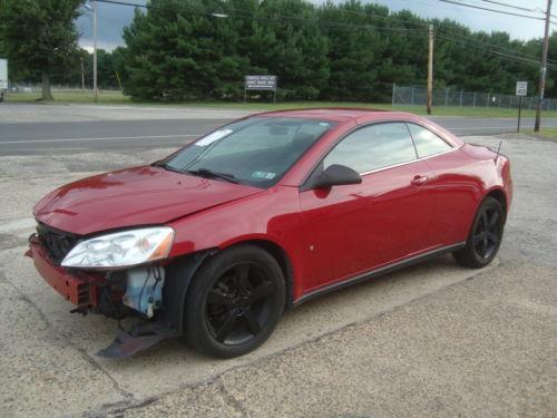 Lightly damaged 2007 Pontiac G6 GT Convertible Rebuildable Repairable