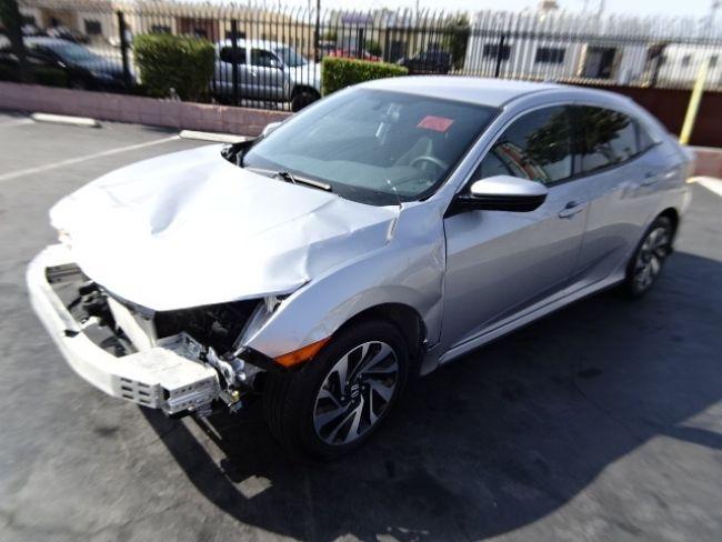 Front hit 2017 Honda Civic LX Hatchback repairable