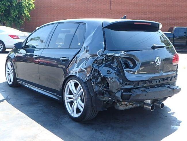 Rear damage 2012 Volkswagen Golf R 4 Door repairable