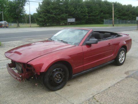 Runs and drives 2007 Ford Mustang V6 Convertible Rebuildable Repairable for sale
