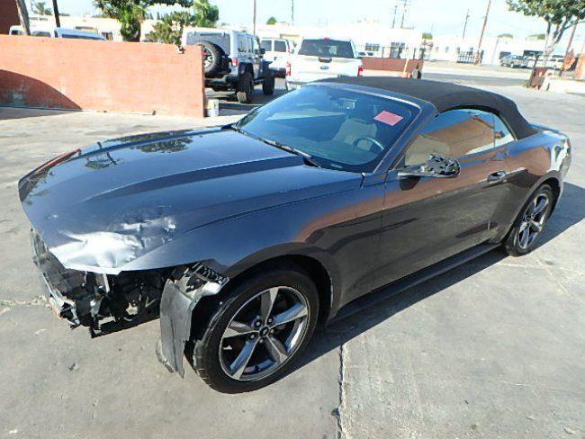 low mileage 2016 Ford Mustang Conv V6 repairable