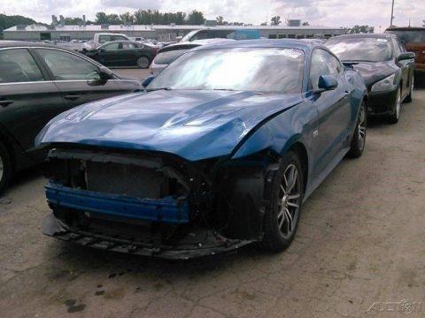 very low miles 2017 Ford Mustang GT 2dr Fastback repairable for sale