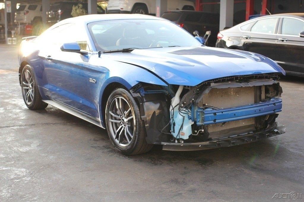 very low miles 2017 Ford Mustang GT 2dr Fastback Repairable