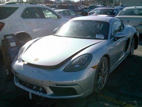 very low miles 2017 Porsche 718 Cayman Coupe repairable for sale