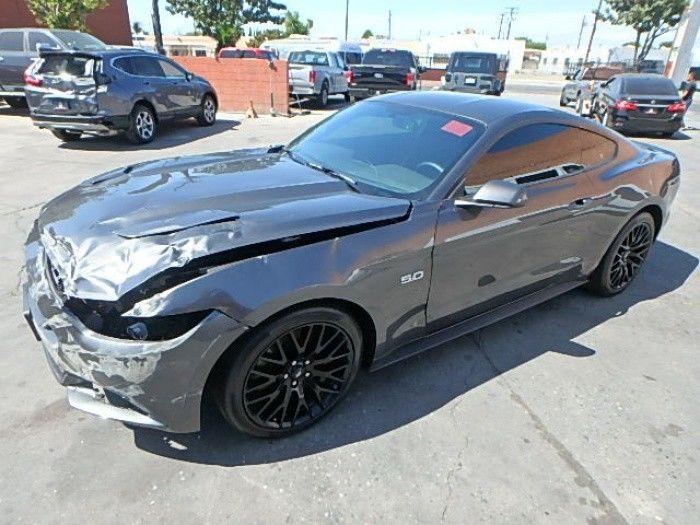 very low mileage 2017 Ford Mustang GT Premium Repairable