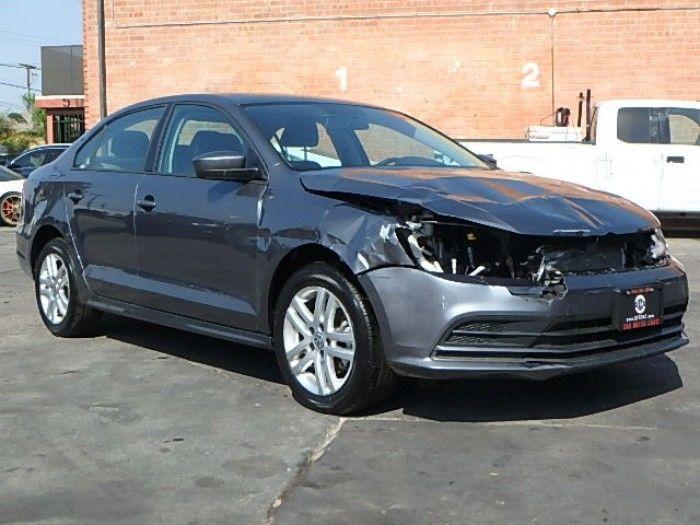 loaded with options 2018 Volkswagen Jetta 1.4T S Repairable