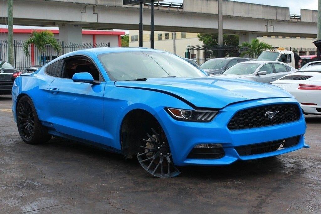 nicely equipped 2017 Ford Mustang V6 Fastback Repairable