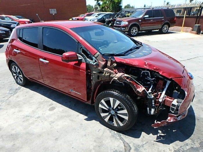 electric 2014 Nissan Leaf SL repairable
