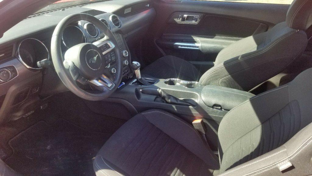 low mileage 2015 Ford Mustang ECOBOOST repairable