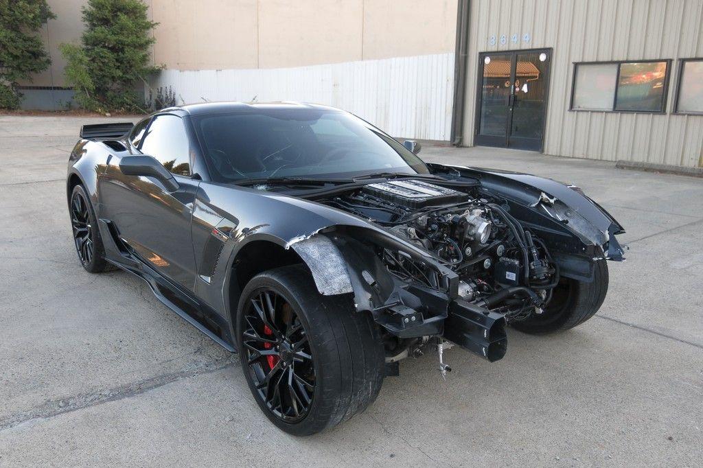 low miles 2017 Chevrolet Corvette Z06 LT4 repairable for sale