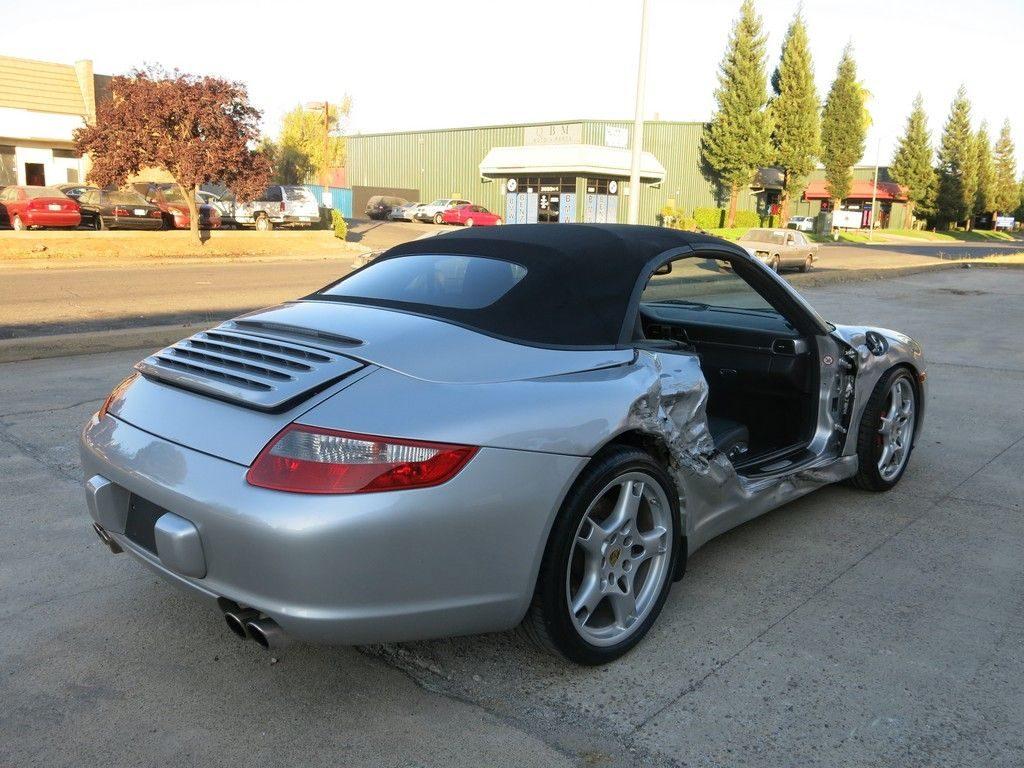 fully loaded 2008 Porsche 911 Carrera S Convertible 6 Speed manual repairable