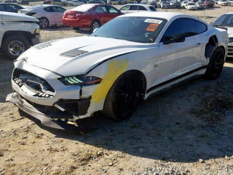 low miles 2018 Ford Mustang GT Premium repairable for sale