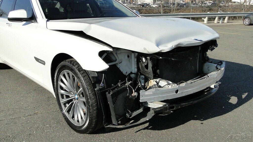 front damage 2012 BMW 7 Series 740li 3.0L I6 Turbocharger repairable