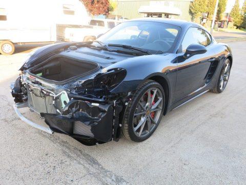 very low miles 2019 Porsche Cayman 718 repairable for sale