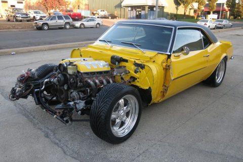low mileage 1968 Chevrolet Camaro SS/LS1 repairable for sale