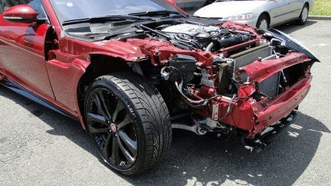 low miles 2017 Jaguar F Type S 3.0L V6 Supercharger repairable for sale