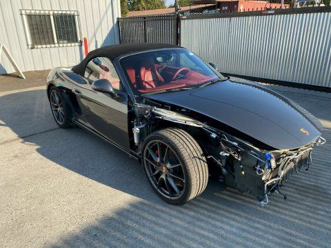loaded with options 2013 Porsche Boxster S Convertible repairable for sale