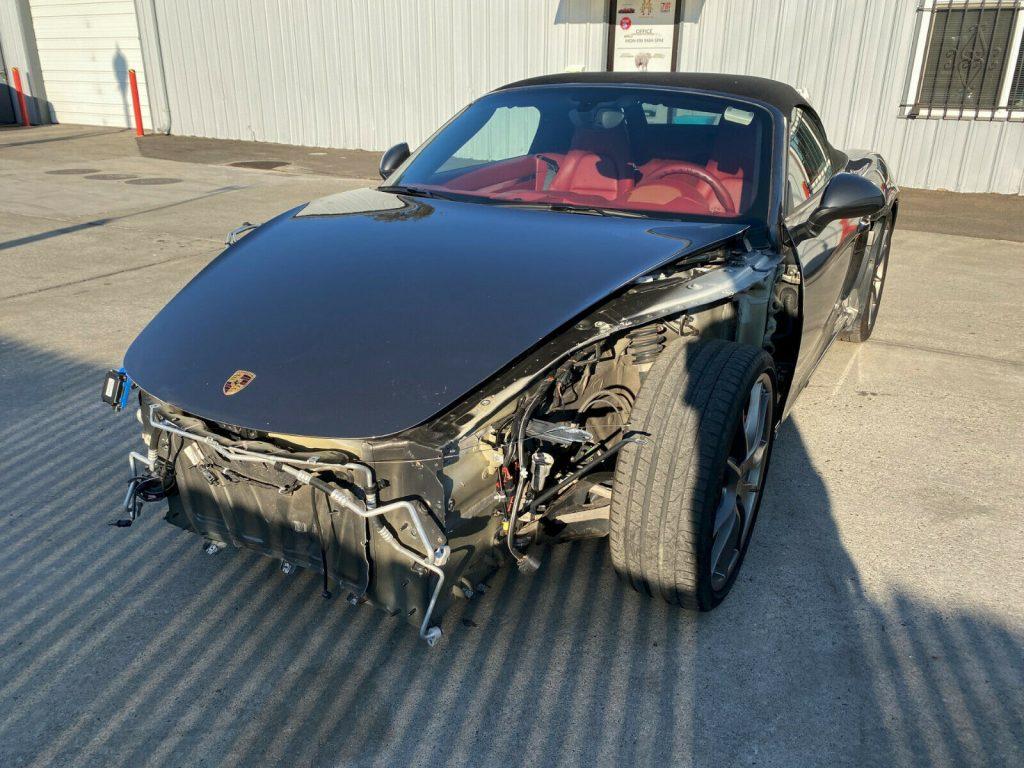 loaded with options 2013 Porsche Boxster S Convertible repairable