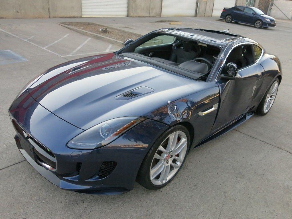 loaded with options 2017 Jaguar F Type R AWD 5.0L 8v/supercharge 550hp repairable