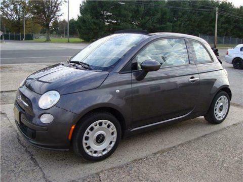 low miles 2014 Fiat 500 Convertible Repairable for sale