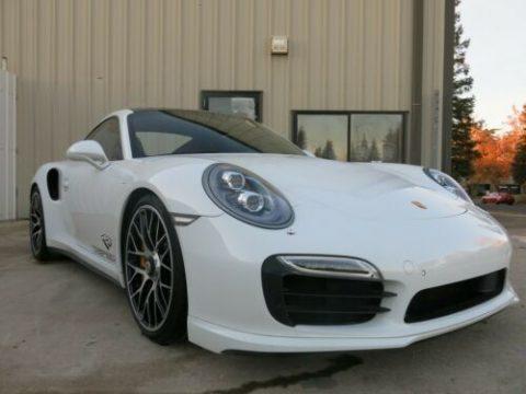 fire damage 2015 Porsche 911 Turbo S AWD 3.8L 6V / PDK Transmission repairable for sale