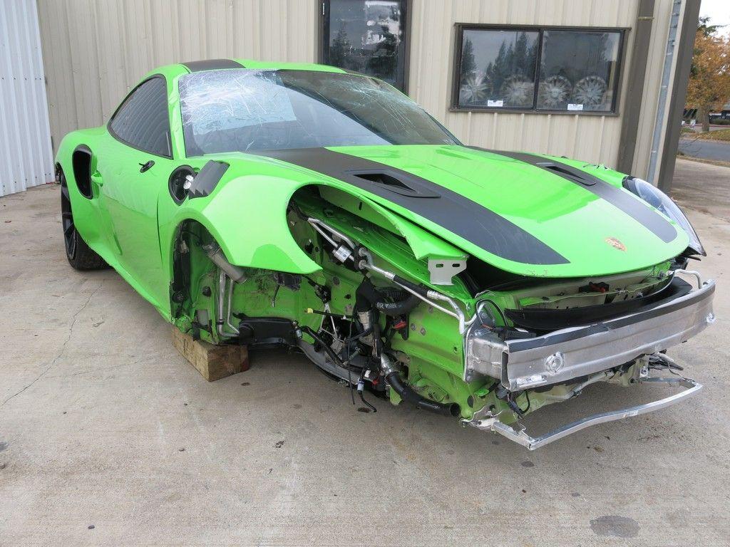 heavy damage 2019 Porsche 911 GT3 RS 4.0 Liter Flat Six/520HP repairable