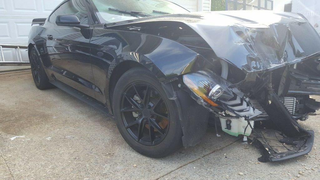 2018 Ford Mustang Ecoboost turbo repairable [no damage on frame and engine]