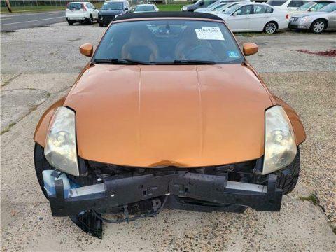 2004 Nissan 350Z Convertible Touring repairable [front center impact] for sale